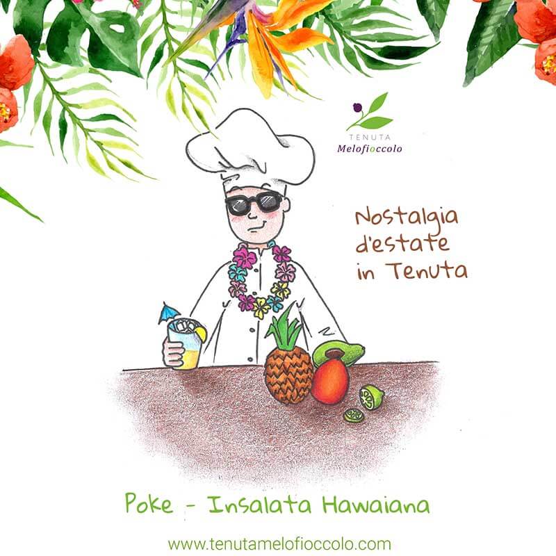 Poke insalata hawaiana ricetta tenuta melofioccolo napoli