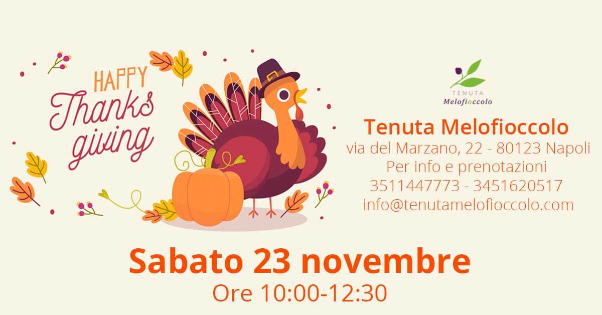 happy thanksgiving sabato 23 Tenuta Melofioccolo napoli fattoria didattica